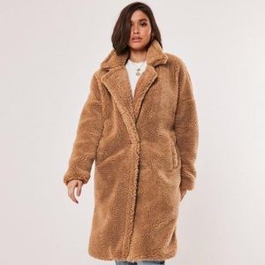 Missguided borg teddy coat. Size 6